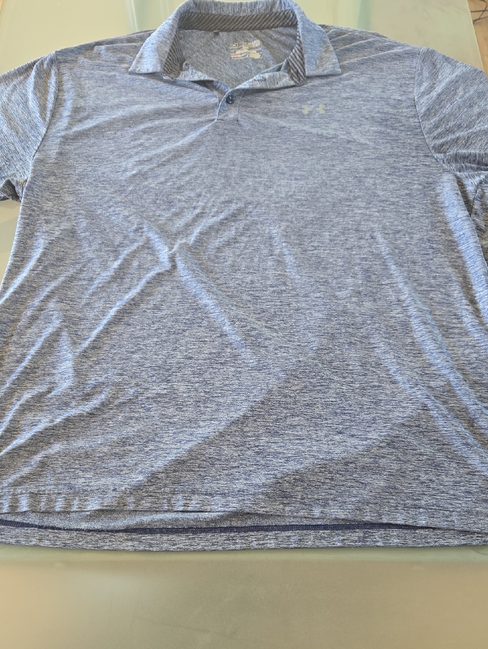 Under Armour Light Heather Blue Performance Polo